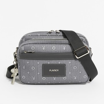 PLAYBOY - 斜背包  Grey Refinement系列 - 灰色
