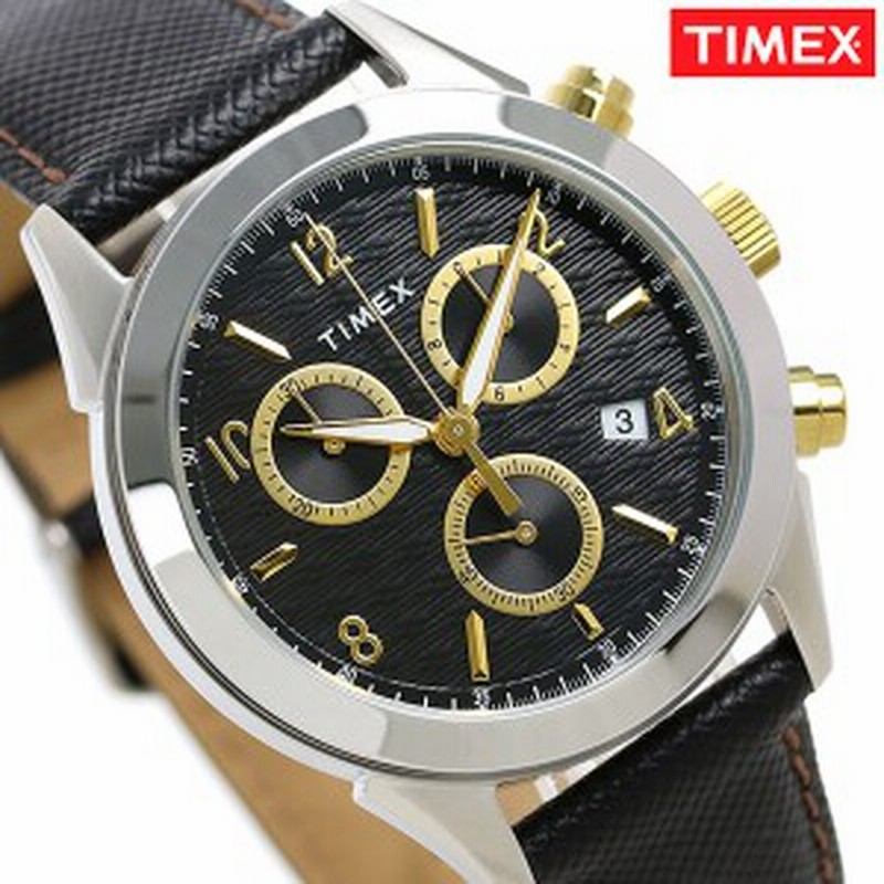 あす着 タイメックス 腕時計 メンズ クロノグラフ Tw2r Timex 時計 トリントン ブラック 通販 Lineポイント最大1 0 Get Lineショッピング