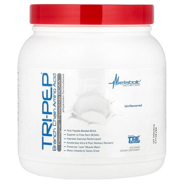 Metabolic Nutrition, Tri-Pep，支鏈胺基酸，原味，14.1 磅（400 克）