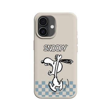 iPhone 16 SolidX 貝殼灰 - 史努比 Snoopy - 吶喊