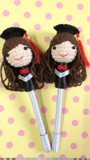 Chuchu手作 畢業學士服簽名筆 畢業禮物.學士服.畢業筆.學士筆