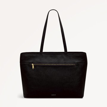 Radley London Womens Leather Sunny Dene Medium Ziptop Tote - Black Medium