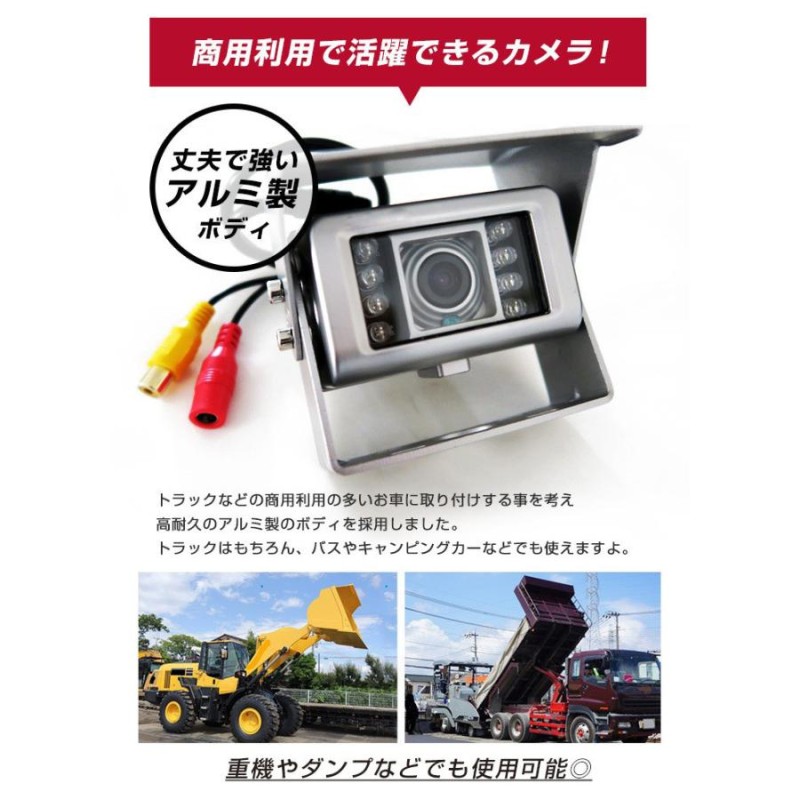 トラック・バス用小型カラーバックカメラ〈広角鏡像）CC-7202A - 自動車