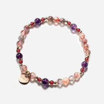 超級七石榴石14K包金水晶手鍊 超七 Super Seven