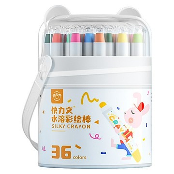kuailiwen 水溶彩繪可水洗兒童油畫棒  1套  36個
