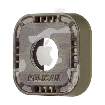 AirTag 專用黏貼式固定座 - 超值四入組 - 迷彩綠