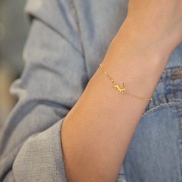 鹿Deer 手鍊/純銀