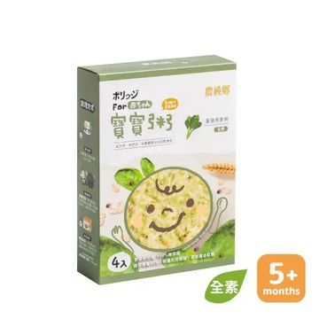 【農純鄉台中店】寶寶粥|菠菠燕麥粥(4入/盒)*1
