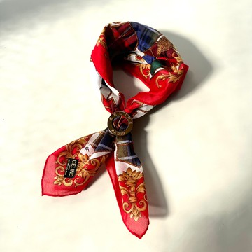 CELINE大金環絲巾釦D12 vintage