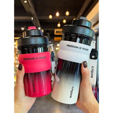 保溫杯女士2025新款高顏值茶水分離咖啡水杯男款學生便攜隨行杯子