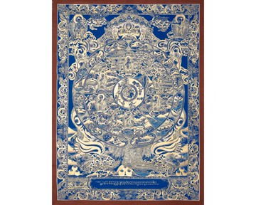 生命之輪唐卡——描繪生、死與再生的循環