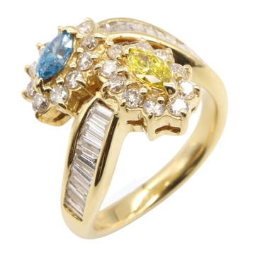 JEWELRY 無品牌珠寶 18K黃金 鑽石 戒指 11.5 【二手名牌BRAND OFF】