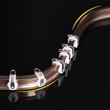 窗簾滑軌 鋁合金窗簾桿彎軌窗簾軌道滑輪滑軌單桿雙桿頂裝側裝支架配件【MJ4753】