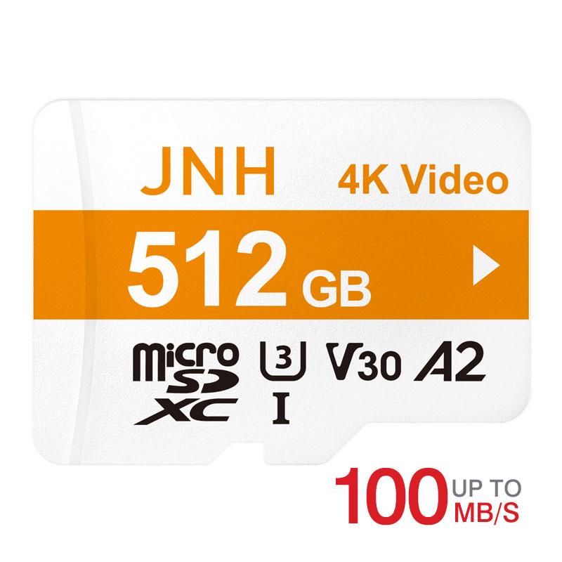 SDカード SDXCカード 512GB JNHブランド R:100MB s Class10 UHS-I U3 V30対応 4K Ultra HD 国内正規品 3年保証 送料無料