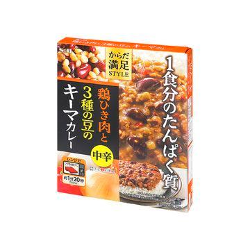 S＆B からだ満足スタイル 鶏ひき肉豆キーマカレー 中辛 180g x 6個