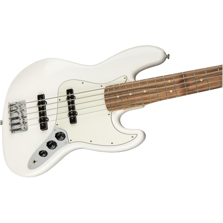 Fender   Player Jazz Bass V Pau Ferro Polar White 5弦ベース VOXヘッドホンアンプ付属エレキベース初心者セット(YRK)