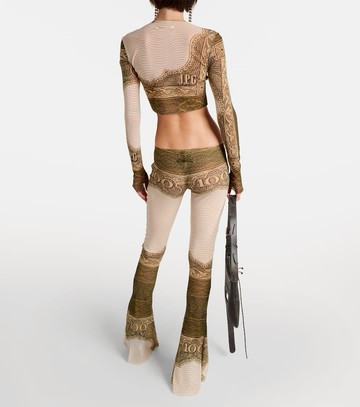 Jean Paul Gaultier Printed flared pants