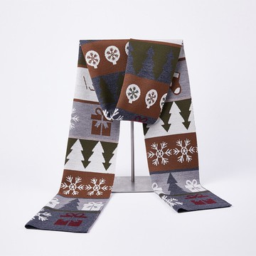 現貨+預購 羊毛圍巾針織披肩-聖誕主題印花送禮男女配件2色74bt11【獨家進口】【米蘭精品】