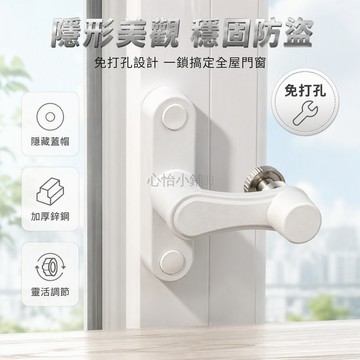 台灣出貨 加厚鋅合金窗鎖 360度旋轉限位器 隱藏式遮醜蓋帽 螺桿伸縮調節 平開窗推拉門通用配件
