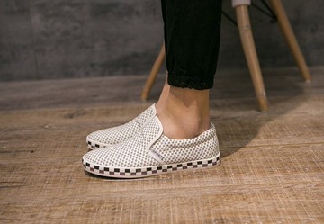 【JP.美日韓】韓國 千鳥格 格子 鞋 懶人 低筒 豆豆 工作 服飾 穿搭 簡約 英倫 squad zet 白鞋