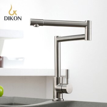 【帝鋼衛浴】304不鏽鋼單柄冷熱廚房龍頭 TTK-0117