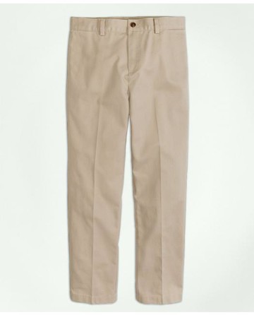 Brooks Brothers Boys Stretch Cotton Twill Advantage Chino Pants | Khaki | Size 18