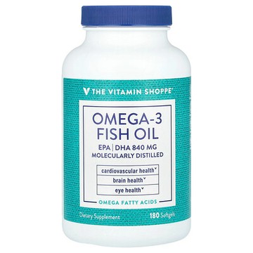 The Vitamin Shoppe, Omega-3 魚油，1200 毫克，180 粒軟膠囊