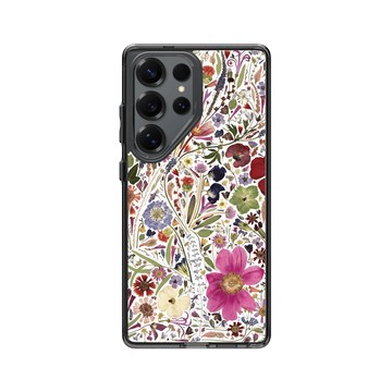Galaxy S25 Ultra Clear 酷墨灰 - Flower Press Stuido - 春日