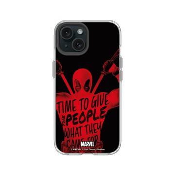 iPhone 15 Clear 透明 - 迪士尼-漫威 Marvel - 死侍-It's Deadpool's Time