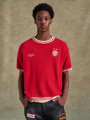 FOOTBALL SHORT SLEEVE SWEATER T-SHIRT (atb1285m) [RED]