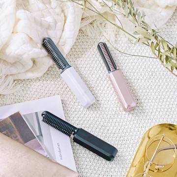 日本KOIZUMI小泉成器 mini瀏海梳 KHR-G420(白/粉任選)白色