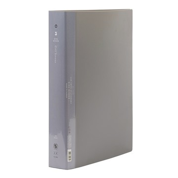 Lan CHYn 連勤牌文具 PP KU色系 圓型三孔夾 LC-5003GY 1.5吋  1個  灰色