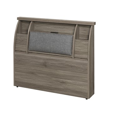 【顛覆設計】樹願插座收納靠枕床頭箱(單大3.5尺)古橡色