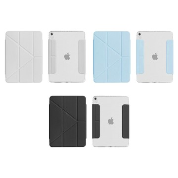 YUNMI 2025 iPad 11 11吋/2022 iPad 10 10.9吋 帶筆槽搭扣保護殼 Y折支架 平板保護套 智慧休眠防摔皮套