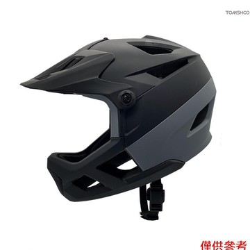 Winn 全臉山地自行車頭盔男士女士公路自行車頭盔輕便可調節遮陽板和護目鏡端口 55-59 厘米抗衝擊自行車頭盔