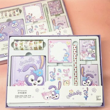 【臺灣-出貨】星黛露手賬套裝禮盒裝可愛少女心手賬本素材禮包學生文具生日禮品