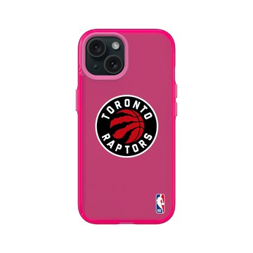 iPhone 15 Clear 粉漾桃 - NBA - Logo-多倫多暴龍 Toronto Raptors