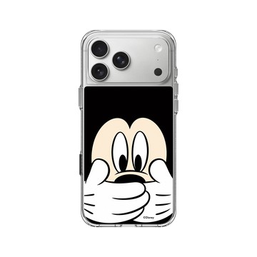 iPhone 17 Pro Max Clear Case（相機按鈕） 透明 - 迪士尼-米奇 Mickey - 米奇摀嘴