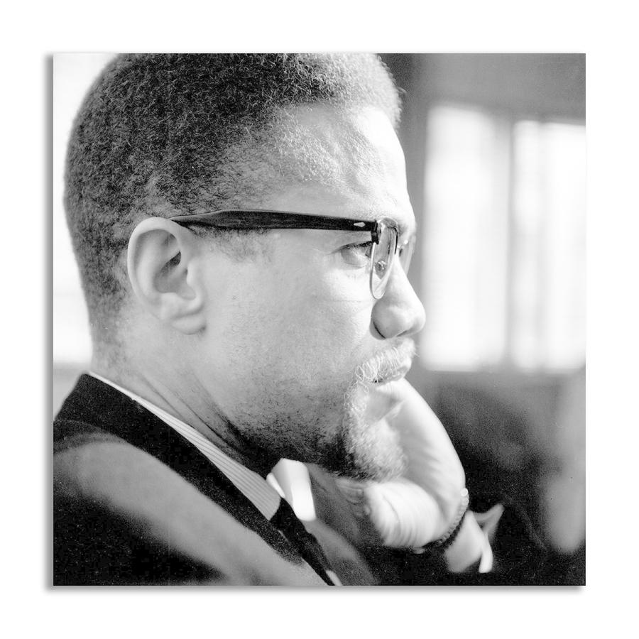 マルコムX 特大 ポスター 約100x100cm マルコム 海外 インテリア グッズ 絵 雑貨 写真 フォト 牧師 人権活動家 アート 大判 大 Malcolm X