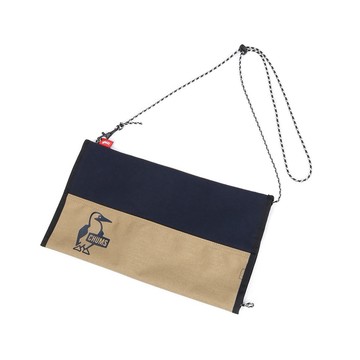 CHUMS Box Tissue Cover Sweat Nylon面紙收納包 深藍/淺棕