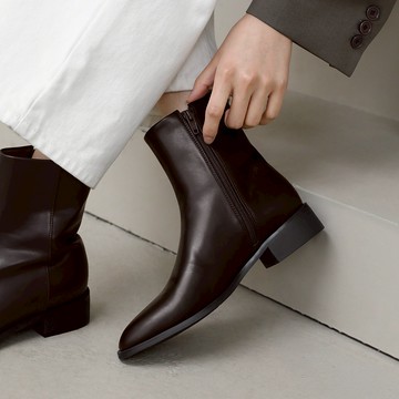 [SAPPUN] Faybel 圓頭俐落短靴 (3.5cm)