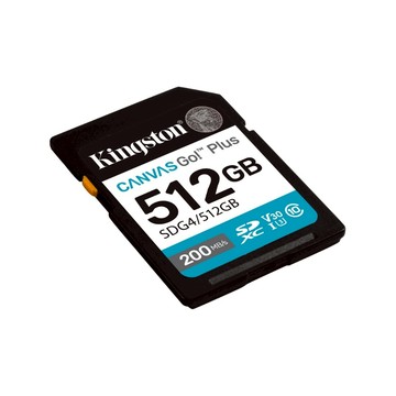 金士頓 Canvas Go! Plus 512G SDXC 相機 記憶卡 支援4K影片