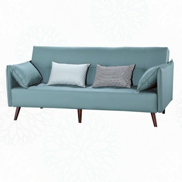 文創集 萊亞皮革展開式雙人沙發椅/沙發床(二色可選)-204x85x93cm免組