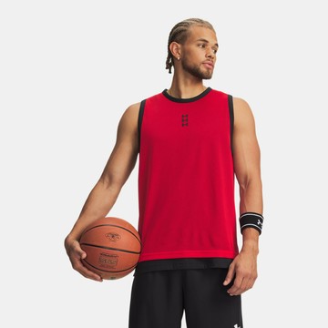 【UNDER ARMOUR】UA 男 Hoops 695 籃球背心_6012824-600