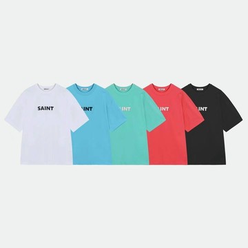 【GOFANA】正韓 / SAINT縫製圖像 OVERSIZE T-shirts  UNISEX/ 三色