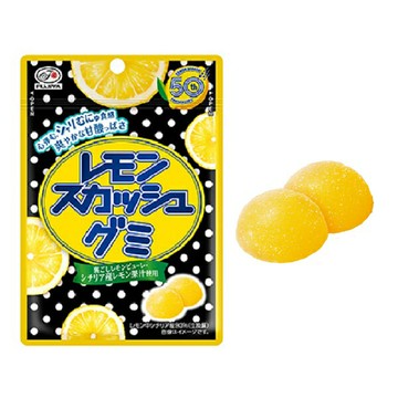 【江戶物語】 FUJIYA 不二家 檸檬蘇打軟糖 47g QQ糖 Lemon Squash 檸檬汽水 果汁軟糖 日本進口