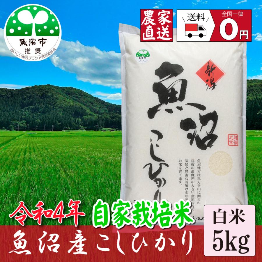 新米  ５ｋｇ 令和5年産 魚沼産コシヒカリ 精米 5Kg 安心安全 農家直送 信頼と品質のお米 魚沼市推奨コシヒカリ 送料無料