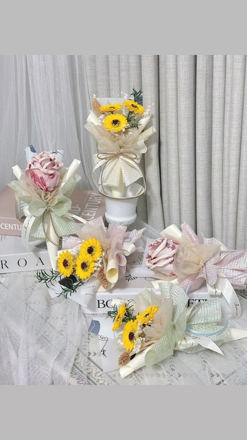 【蕓椛閣花藝手作】甜筒花束