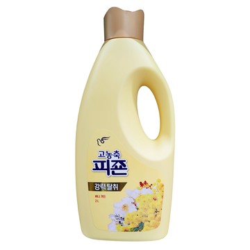 碧珍 濃縮衣物柔軟精 黃色含羞草 玉米萃取除臭成分 可去除潮濕的氣味 含棕櫚果實萃取成分棕櫚油 洗滌後不會殘留在衣物纖維上  2L  1瓶