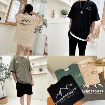 奈看服飾/現貨 大家都愛的山脈元素極簡情侶T 韓國訂單質感面料 多色可選